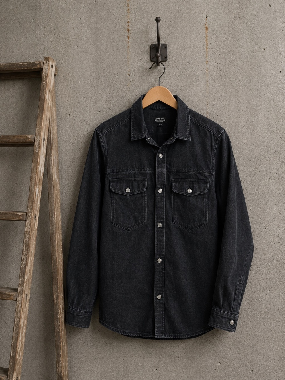 Jack & Jones Normcore‎ Utility Shirt Jacket Sz M Minimalist Overshirt.Workwear
